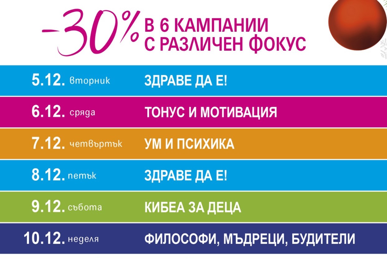 6 кампании на деня